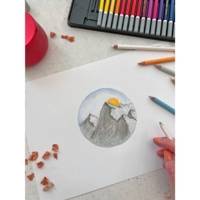 Boîte métal de 12 Crayon de couleur Fusain Pastel CarbOthello Arty+