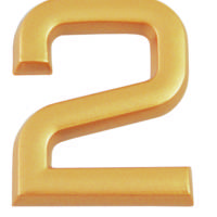 Chiffre 0 plastique doré adhésif h.37mm - Gedimat - CHAPUIS