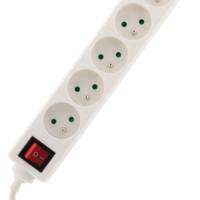 Bloc multiprises standard AVEC interrupteur blanc 5x16A 1m - Gedimat - ZENITECH