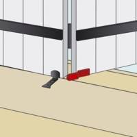 Crochet de rappel pour volets doubles noir - sachet de 2 pièces - Gedimat