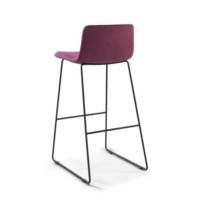 Tabouret KANO bas dossier piétement luge