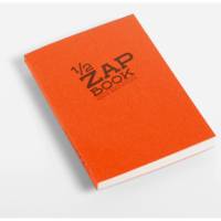 Bloc 1/2 ZAP BOOK Encollé grand côté A6 105x148 mm 160p blanc couverture aléatoire