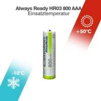 Pack 2 accus LR03 Ready To Use NiMH 800mAh