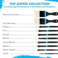 Pinceau artiste ASPEN manche long rond 2/0