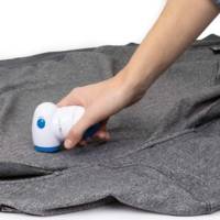 Rase bouloche textile TC 3758 ultra maniable blanc - bleu