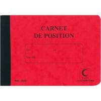 Carnet de Position de Compte 114 x 156 mm 80 Pages Coloris Aléatoire