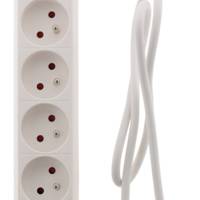 Bloc multiprises standard AVEC interrupteur blanc 5x16A 1m - Gedimat - ZENITECH