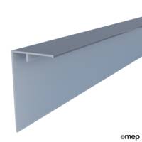 Profilé d'angle extérieur alu rouge basque - 50x50mm 3m - Gedimat - MEP