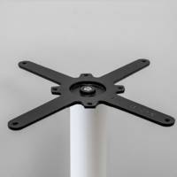 Pied de mange-debout double blanc Round - intérieur - RestooTab