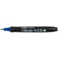 Marqueur "Calligraphy Pen" pointe 2 mm coloris bleu