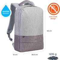 Sac à Dos pour PC portable Anti-Vol Gris/Mocha 15.6