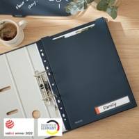 Pack 3 Pochettes Perforées A4 PP Cosy Opaque Gris