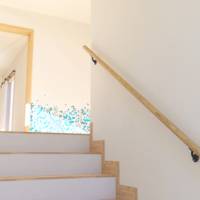 Kit main courante aluminium imitation chêne naturel - 2 m - Gedimat