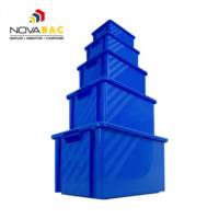 Bac de rangement NOVABAC bleu roi - Gedimat