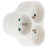 Triplite 3 x 16A triangulaire - blanc - Gedimat - ZENITECH