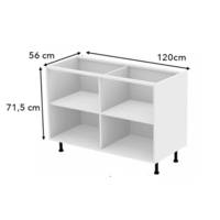 Caisson blanc angle bas 16mm - Gedimat - BCD