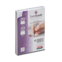 Paquet de 20 cartes 105x148 90g + 20 enveloppes bristol blanches C6 114x162 90 g - GPV