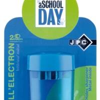 Taille-crayon taill'electron intérieur métal 2 trous Bleu ou Rouge Aléatoire