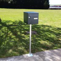 Pied elliptique en aluminium avec platine de fixation - Gedimat - RENZ