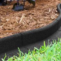 Bordure caoutchouc recyclé - 1200 x 70 x 80 mm - Gedimat - CREAGREEN
