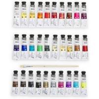 Set Painture Studio Acrylics 30 Tubes 20ml + Pinceau - PÉBÉO