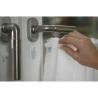 Powerstrips Fixation Vario pour Rideaux Blanc Lot de 4 Crochets et 6 Strips