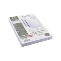 Paquet de 100 couvertures Grain toilé pour reliure A4 Blanc