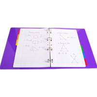 Jeu d'intercalaire 6 positions en carte blanche 170g, onglets Mylar®. Format A4.