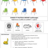 Chaise CLARA classe maternelle empilable – ArtProg