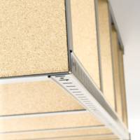 Etagère métal/bois STRONG - 176x120x45cm - Gedimat