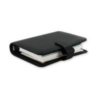 Agenda organiseur "Saffiano" format Pocket Noir - FILOFAX