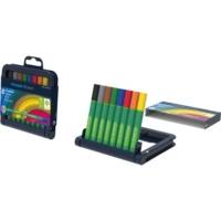 Stylo Fibre Link-It 1,0 assorti Étui chevalet box 8