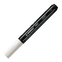 Marqueur pointe moyenne FREE acrylic T300 blanc - STABILO