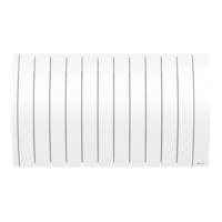 Radiateur à inertie fluide horizontal IPALA blanc - Gedimat - SAUTER