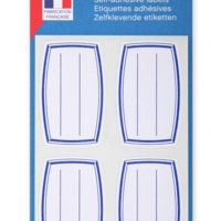 Pochette de 32 étiquettes scolaires Livre et Cahier 33 x 53 mm