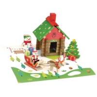 La Maison du Père Noël - 50 pièces en Bois - JEUJURA