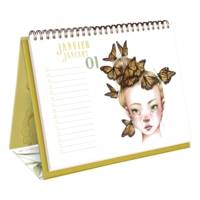 Carnet de coloriage 20 x 25,5 cm - 24 Illustrations - Calendrier PERPÉTUEL Wild