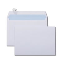 Boîte de 500 enveloppes blanches C5 162x229 80 g bande de protection