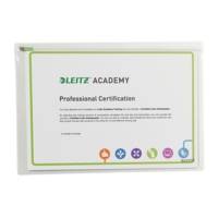 Sachet de 2 pochettes enveloppe à zip Traveller PVC 2/10e, format L Transparent