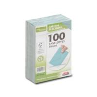 Paquet de 100 enveloppes élection recyclées bleues 90x140 75 g/m² - GPV