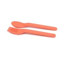 Fourchette enfant biosourcée en PLA (vendue seule) - Lot de 6 - coloris variés