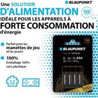 Paquet de 4 piles AAA alcalines PREMIUM