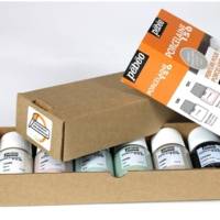 Porcelaine 150 Set Initiation Chalk - Peinture sur Porcelaine - 6 Flacons de 20 ml - PÉBÉO