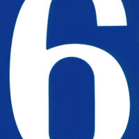 Numéro rue 7 PVC adhésif - Gedimat - CHAPUIS