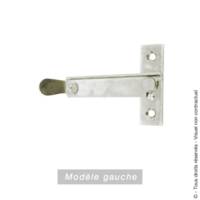 Arrêt persienne à visser + butée droit + gauche zingué blanc - 90mm - Gedimat - AFBAT