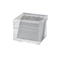 Boîte à fiches Acrylique Transparent A6 avec intercalires