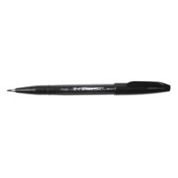 Stylo feutre Sign Pen SES15 Pte pinceau flexible Noir