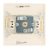 Prise TV D9,52mm blanche - Gedimat - DIWONE