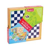 Coffret de Jeux Classiques - 80 Regles - Pions Bois