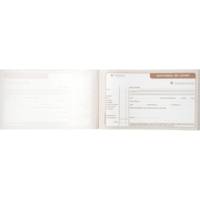 Carnet quittance de loyer à souche 12,5x21cm 50 feuillets autocopiants tripli